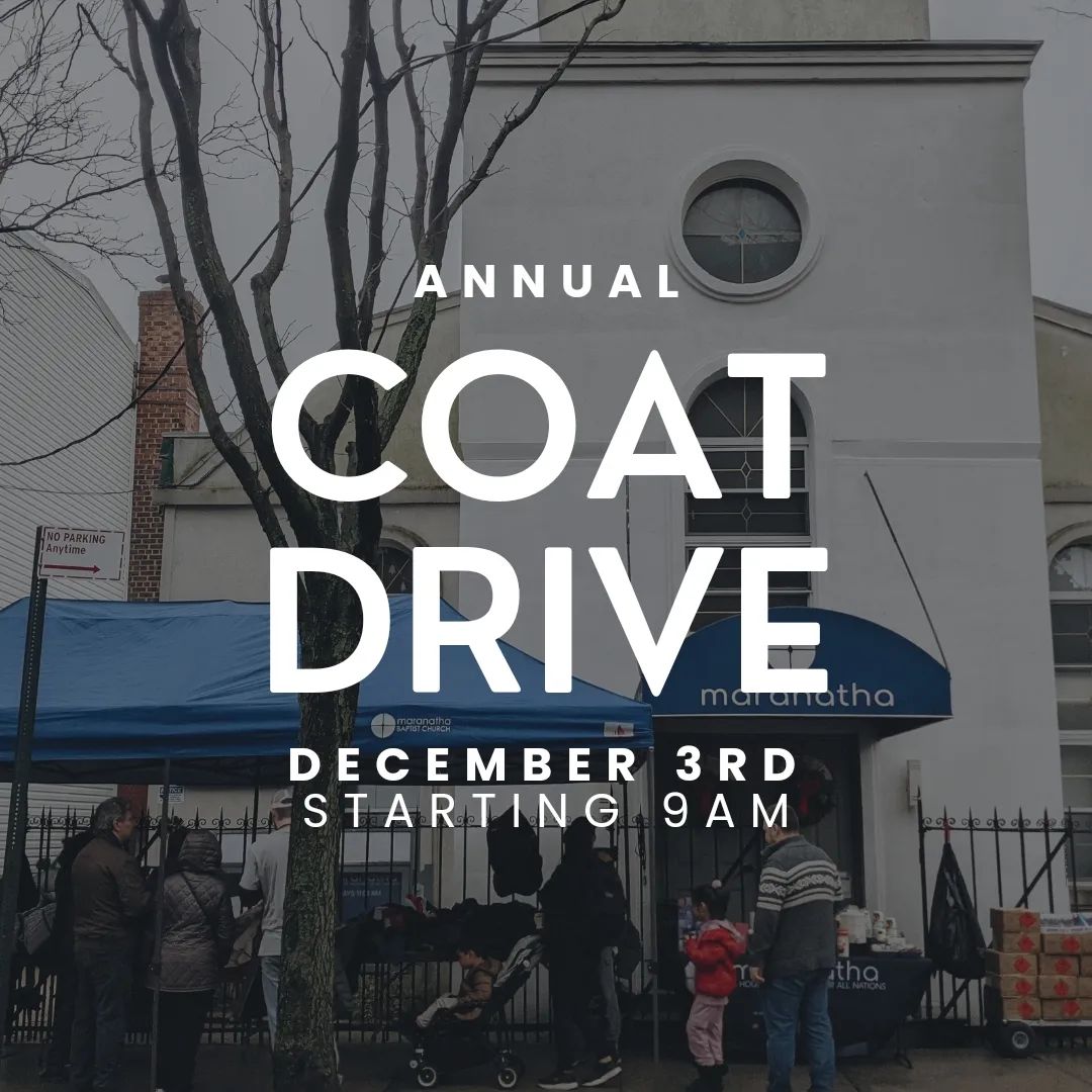 Are you in need of a warm coat this winter season? Our 7th annual Coat Drive is back on Saturday December 3rd!
Get a free gently used coat, in front of Maranatha Baptist Church. Adult and youth sizes will be available. Any donations are welcome for same-day drop off.

When & Where:
December 3rd starting at 9am. Maranatha Baptist Church, 61-16 68th Ave. Ridgewood NY, 11385